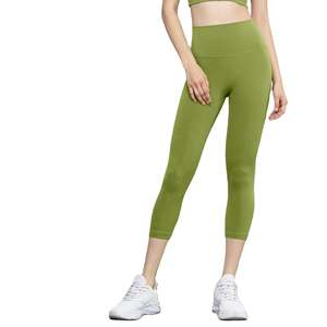 Leggings de Yoga de Cintura Alta para Mujer, Color Sólido, Spandex/Nylon, Absorben el Sudor, Cierre con Cordón, Pantalones Deportivos para Gimnasio - Product Image 4