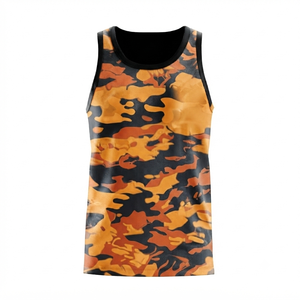 Débardeur formel bleu uni pour femme, col rond, séchage rapide, respirant, écologique, longueur standard, en polyester tricoté, avec logo frontal - Product Image 5