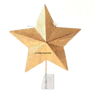 Christmas <b>Tree</b> <b>Star</b> Party Home Decoration <b>Tree</b> Topper <b>Star</b> Gold Blank Sublimation Wholesale Supply <b>for</b> Home Use - Product Image 6