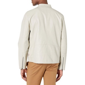 Mens New Fashion Racing Leather <b>Jacket</b> Premium Comfortable Full Sleeves Genuine Leather Hooded Collar Winter Front <b>Heated</b> - Product Image 3