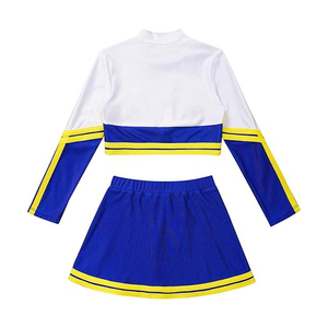 Uniformes de Porristas Personalizados con Estampado Profesional en Poliéster con Pedrería, Conjuntos de Dos Piezas para Baile de Adultos - Product Image 3