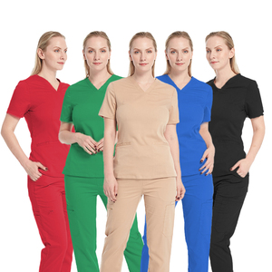 Uniformes Médicos de Manga Corta con Logotipo Personalizado para Mujer, Uniformes Transpirables y Elásticos para Mujer, Conjuntos de Uniformes para Enfermeras, Uniformes Quirúrgicos para Mujer, Doctora, Hospital - Product Image 4