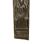 Panneau mural en bois sculpté à la main, style tribal Naga indien, décoration architecturale antique rustique pour hôtel, assortiment varié, 1 conteneur - Product Image 3