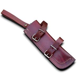 Étui personnalisé pour couteau à crêpes en cuir de vachette premium, pochette horizontale pour couteau pliant à porter à la ceinture, EDC, faible MOQ, prêt pour la vente en gros - Product Image 1