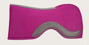 Tapis de selle western rose tout usage en cuir de vachette avec doublure en polycoton, extérieur en coton et rembourrage en laine pour l'équitation - Product Image 2