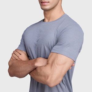 Camiseta Deportiva para Hombre, Material Elástico en 4 Direcciones, Diseño Personalizado, Cuello Redondo, Ropa para Correr, Material Ligero - Product Image 5