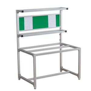 Poste de travail multifonctionnel en acier allié antistatique, dimensions personnalisables, pour salle blanche - Construction durable 3% - Product Image 1