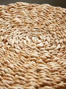 Juego de 2 cestas de mimbre blanco a rayas, cestas de almacenamiento hechas a mano, venta al por mayor, ecológicas, hechas en Vietnam - Product Image 5