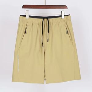 Pantalones cortos de gimnasio de secado rápido de algodón 100% al por mayor para hombre, pantalones cortos deportivos de punto con diseño de fabricante sólido impreso con logotipo personalizado - Product Image 1