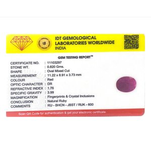 Natural Oval Cut African Ruby 4.1 Carat Loose Gemstone for Fine Jewelry - Product Image 4