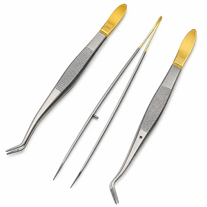 Pinzas Quirúrgicas Anguladas de Acero Inoxidable, Pinzas para Algodón con Punta Serrada para Clínica Dental y Cuidado de Heridas - Product Image 5