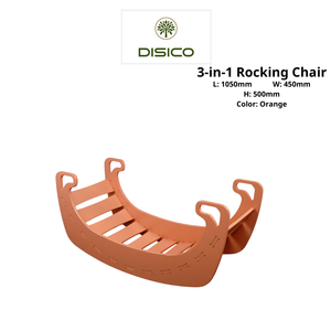Chaise à bascule 3-en-1 en contreplaqué de pin américain, design durable et sûr, bords lisses pour les chambres d'enfants - Product Image 5