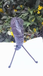 Viking <b>Drinking</b> Horn with Metal <b>Stand</b> Genuine Handcrafted Love Style Durable Souvenir for Beer/Wine Polished Finish - Product Image 2