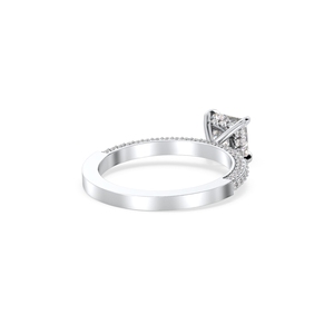 แหวนเพชรทรงโซลิแทร์แบบซ่อนรัศมี REYES Original Design ทองคำแท้ 14K เพชร HPHT CVD ผลิตในห้องปฏิบัติการ สำหรับผู้หญิง เครื่องประดับชั้นดีราคาแพง - Product Image 5