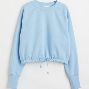 Haut court décontracté pour femmes et filles, personnalisé, de haute qualité, à manches courtes, 100 % coton respirant, color block, doublé - Product Image 6