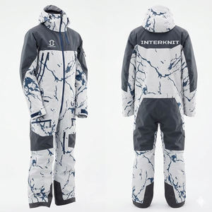 Combinaison de ski une pièce pour homme 2026 – Imprimé Tex, grande taille, imperméable, coupe-vent et respirante - Product Image 1