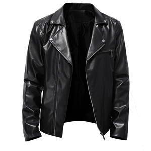 Professional Wear Latest Design Fashionable High Quality Men <b>Leather</b> <b>Jacket</b> New Fashionable <b>Long</b> Sleeve For Men <b>Leather</b> <b>Jacket</b> - Product Image 2