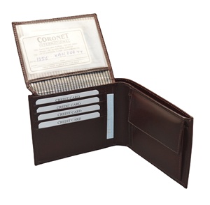 Homens de alta qualidade Slim Bifold Cardholder Listrado Couro Genuíno RFID Bloqueio Botão Moda PU Forro Carteira Curta Aberta - Product Image 5