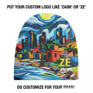 หมวกบีนนี่ ZAINI 220 GSM พรีเมียมอะคริลิคแบบอินเตอร์ล็อค หลายสี ออกแบบโลโก้ได้ตามต้องการ สำหรับทุกเพศ เหมาะสำหรับเล่นสกีและกิจกรรมกลางแจ้งในฤดูหนาว - Product Image 1