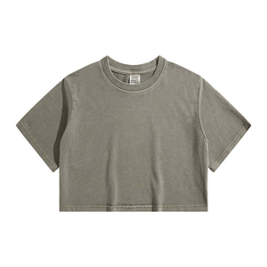 Camiseta Corta Negra para Mujer, Cuello Redondo, Manga Corta, Corte Regular Informal, Ligera, Cómoda, Básica, para Uso Diario, 100% Felpa - Product Image 3