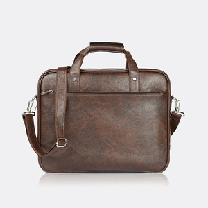 Sacoche d'ordinateur portable classique en cuir, sac à bandoulière, étui de protection pour le bureau, unisexe - Product Image 3