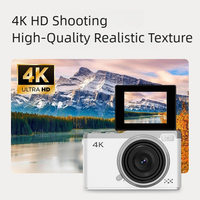 Appareil photo numérique Sourcing Ark HD 68MP 4K avec zoom 16x, écran IPS rotatif de 2,5 pouces, fonction OTG et accessoires complets Digi Cam D72