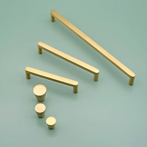 <b>Brass</b> Metal Handle Simple Bathroom Cabinet Wardrobe Furniture Door Handle <b>Brass</b> - Product Image 5