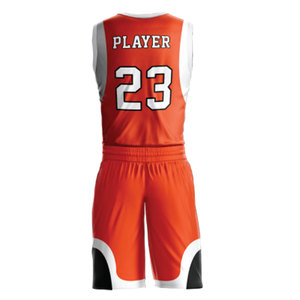 Ensemble de maillots de basketball tendance, design personnalisé, anti-humidité, léger, tenue d'équipe, uniforme sportif, logo personnalisé, vente en gros - Product Image 3