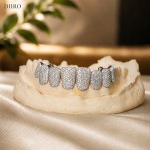 Grillz Moissanite Iced Out sur Mesure, Bijou Dentaire Plaqué Or Premium, Accessoire de Mode Unisexe - Product Image 5