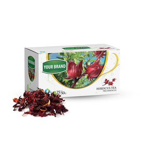 ถุงชาออร์แกนิคถุงชาลายดอกชบาผ่อนคลายถุงชาบรรจุภัณฑ์แบบตาข่าย - Product Image 4