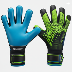 High <b>Grip</b> Leather Football Goalkeeper Gloves-Customizable Non-Slip Design for Professional Use - Product Image 2