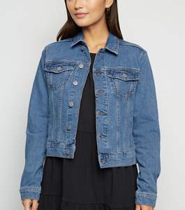 Veste en jean sur mesure pour femme, coupe courte et oversize, à manches bouffantes, épaisse, teinte, pour l'hiver et l'extérieur, style homme - Product Image 2
