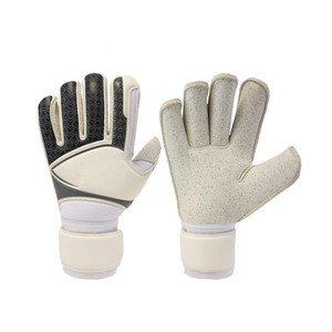 Professional Soccer Goalkeeper <b>Gloves</b> Adult Youth Unisex Leather Latex Super Grip Adjustable Drawstring Closure Finger - Product Image 1
