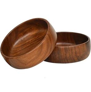 Bol en bois naturel en gros, bol à salade et à fruits en bois de manguier pour la maison et les restaurants - Product Image 2