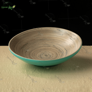 Design classique personnalisé bol de fruits jetables en bambou filé écologique pour les collations à salade et les fêtes - Product Image 2