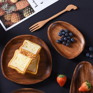 Elegant Handmade Wooden Serving Tray for <b>Coffee</b> <b>Table</b> Kitchen Dining Room <b>Rustic</b> Decorative Food Serving Platter - Product Image 4