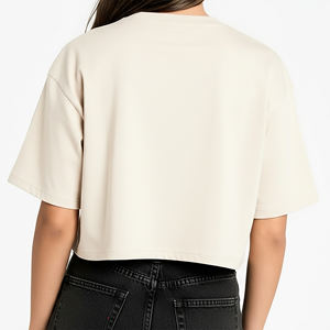 Camiseta Personalizada de Verano, Estilo Urbano, Hombros Caídos, Oversize, 100% Algodón, Corte Recto, Cuello Redondo, Alta Calidad, Secado Rápido, Transpirable - Product Image 6