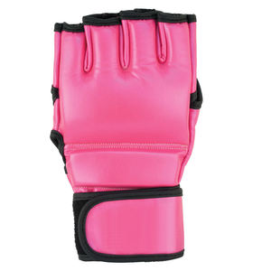 Guantes de MMA Hechos a Medida de Alta Calidad, Cuero Sintético Profesional, Medios Dedos, Transpirables, para Entrenamiento al Aire Libre, con Cierre de Velcro - Product Image 6