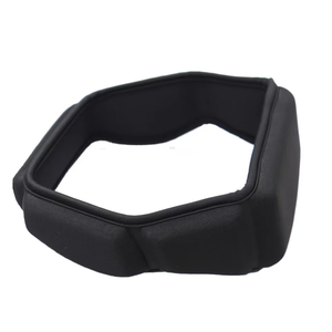 Bandeau de football noir tricoté, largeur 4,5 cm, en Spandex, ajustement universel, couleur unie, fonctionnalité thermique - Product Image 3