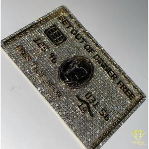 Collier pendentif de luxe avec pierres imitation diamant et style hip-hop tendance - Product Image 5