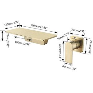 Rubinetto a Cascata per Lavabo Bagno, Eleganti Rubinetti per Vasca e Doccia - Product Image 5