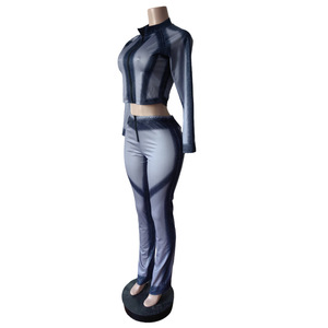 Conjuntos Deportivos para Mujer 2026, Ropa Deportiva, 2 Piezas, Chaqueta con Cierre y Pantalones Acampanados para Yoga - Product Image 4