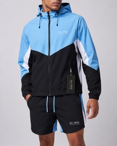 Ensemble coupe-vent court personnalisé OEM en tissu nylon doux, séchage rapide, respirant, vêtements de sport tendance pour hommes - Product Image 5