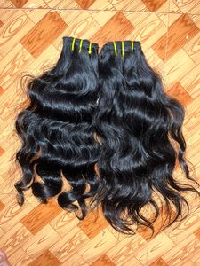 Extensions de cheveux humains indiens 100 % alignés dans le sens des cuticules, provenant d'un seul donneur, à double trame - Product Image 4