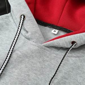 Sudadera con Capucha para Hombre, Estilo Color Block, Moda Coreana, Corte Ajustado, Informal, para Uso Diario - Product Image 3