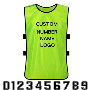 Chaleco de Entrenamiento de Fútbol Personalizado con Logotipo, Unisex para Adultos, Sin Mangas, de Poliéster Transpirable, Cuello Redondo, Jersey Deportivo para Todas las Temporadas, Corte Regular - Product Image 3