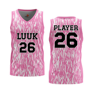 Camisetas de Baloncesto Personalizadas con Estampado, Mezcla de Poliéster/Spandex, Transpirables, de Secado Rápido, Talla Grande, Cuello en V, sin Mangas - Product Image 4