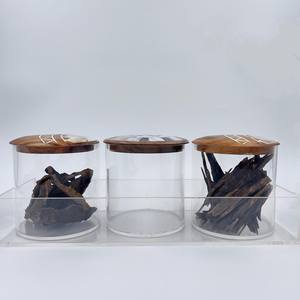 Acrylic Wooden Lid Bakhoor Burner Natural Incense Container Handicraft Handmade Stackable Odor <b>Control</b> <b>Holder</b> for Home Decor - Product Image 1