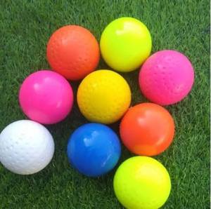 Ballon de hockey sur gazon en PVC de haute qualité, durable et écologique, avec logo personnalisé et design à fossettes, pour l'entraînement et les matchs d'équipes adultes - Product Image 1