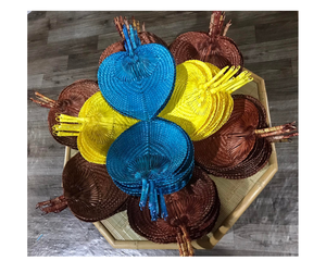 Vietnamese Bamboo Handfan for Summer Cooling Farmhouse <b>Wall</b> <b>Decor</b> and Wedding Party Favors Natural Agriculture Product - Product Image 3